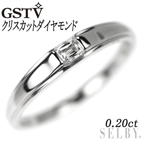 GSTV Pt999 オーバル ダイヤモンド リング 0.303 D VVS2santa14 - リング