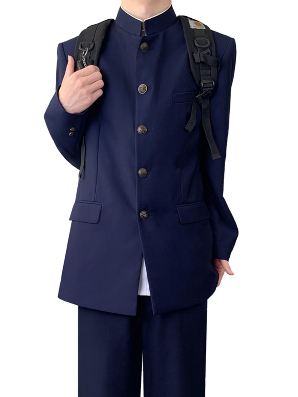 コス 男子制服 男子高校生 学生 スクール ブレザー メンズ 3点セット 学生服 制服 コスチューム 衣装 ユニセックス コスプレ 学園祭 文化祭 学ラン 卒業式 入学式 Sivrusn イベント パーティー