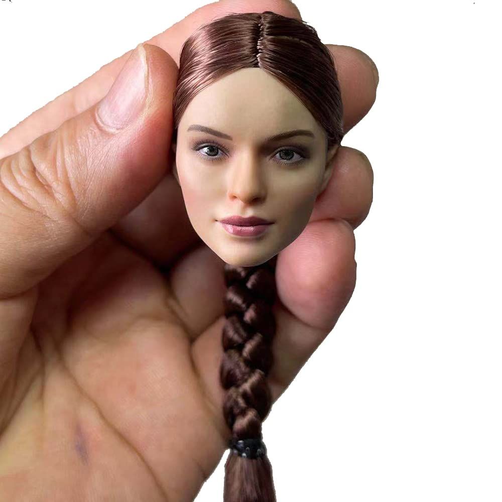 (H) スカルプトカービングフィット12インチの女性アクションフィギュア 美しい女性フィギュアヘッド 1/6ヘッドカービング