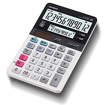 【】 CASIO カシオ ツイン液晶電卓 ジャストタイプ 12桁 JV-220W-N