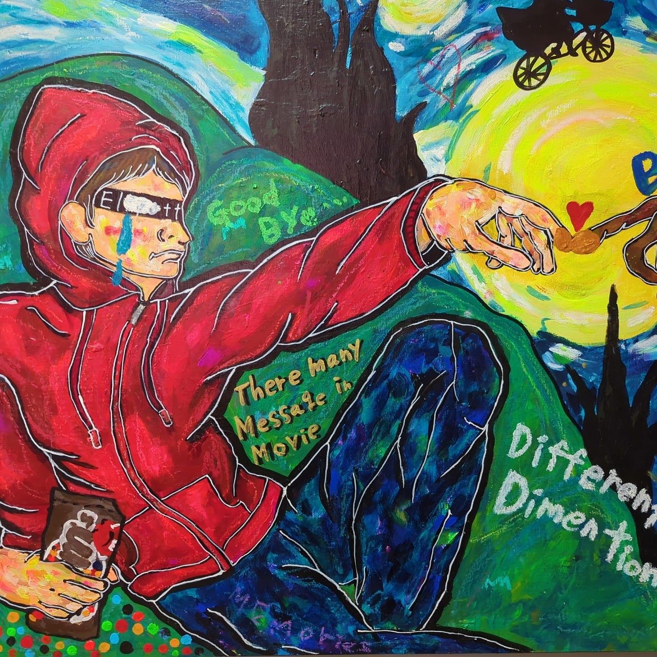 インパクトアート/F30号】Famous Alien-エリア51の実験台へ-《都市伝説