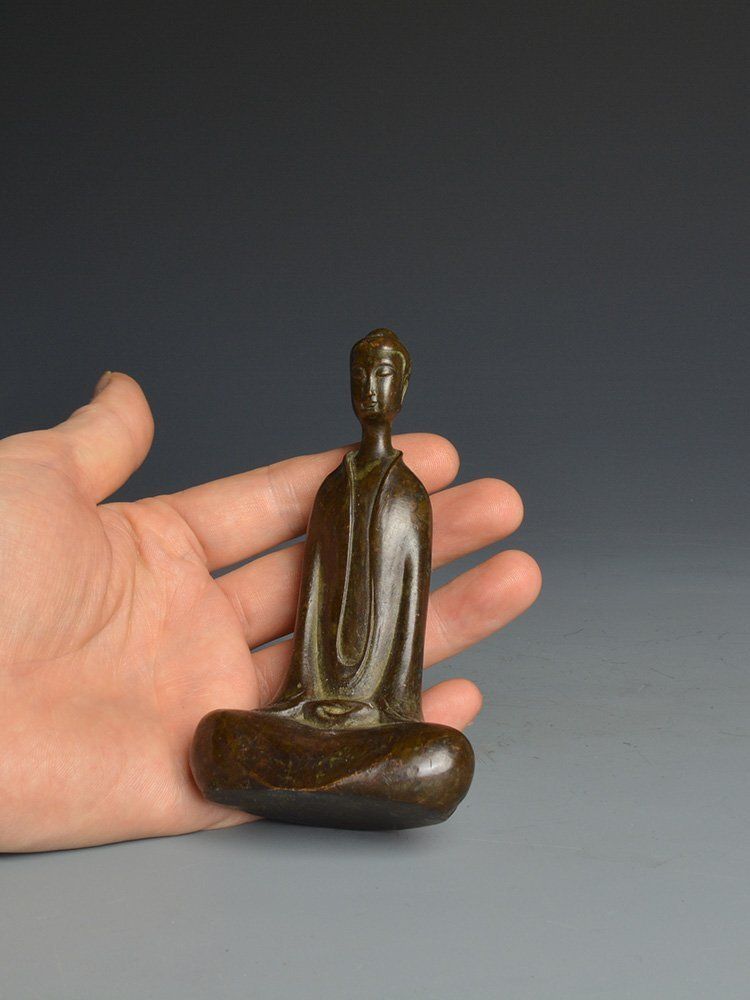 仏教美術 仏像 銅像 北魏仏像 装飾品 工芸品 置物 送料無料！銅仏像 北魏仏像 薬師仏 純銅 仏像 実重600グラム