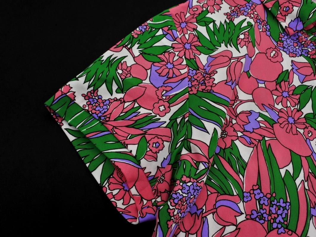 23区 GOLF 23区 ゴルフ 花柄 ポロシャツ size3/ピンクx緑x白