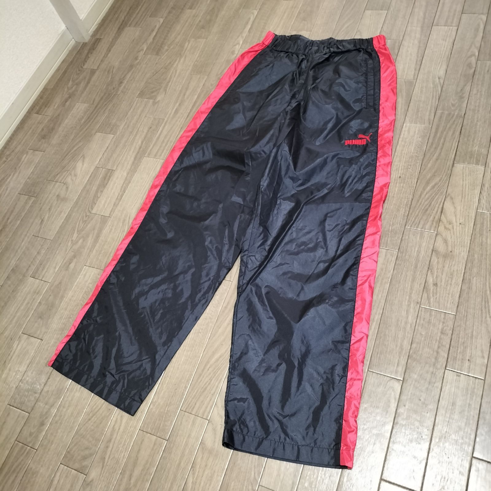 ☆80-90s PUMA ヒットユニオン ナイロンパンツ ウーブンパンツ 