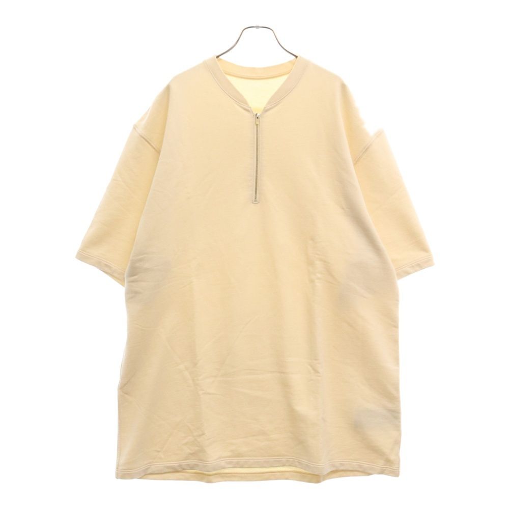 FEAR OF GOD (フィアオブゴッド) 6th Sixth Collection Half Zip Henly Tshirt  シックスコレクション ハーフジップ ヘンリー 半袖Tシャツ カットソー クリーム FG20-004 F18-9K - メルカリ