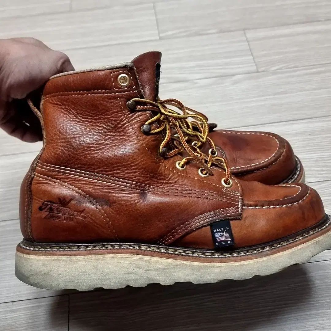  Thorogood ソログッド モックトゥ ブラウン ウォーカーブーツ ブーツ 6 D その他 ブーツ 革靴