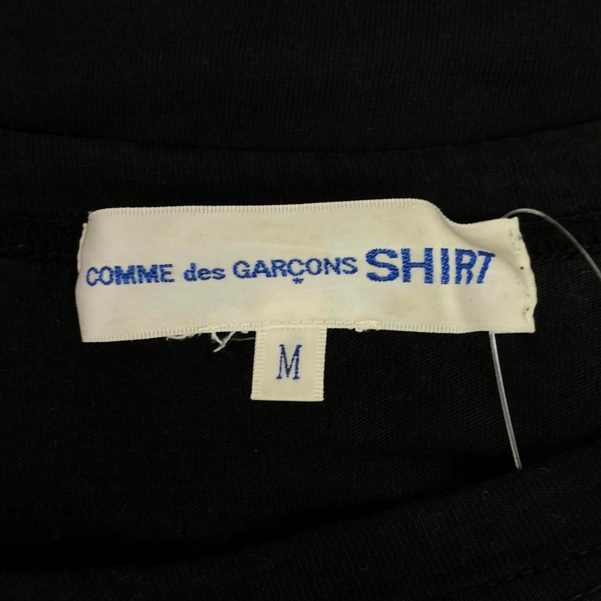 COMME des GARCONS SHIRT コムデギャルソンシャツ バックロゴプリントロングスリーブTシャツ  ブラック M