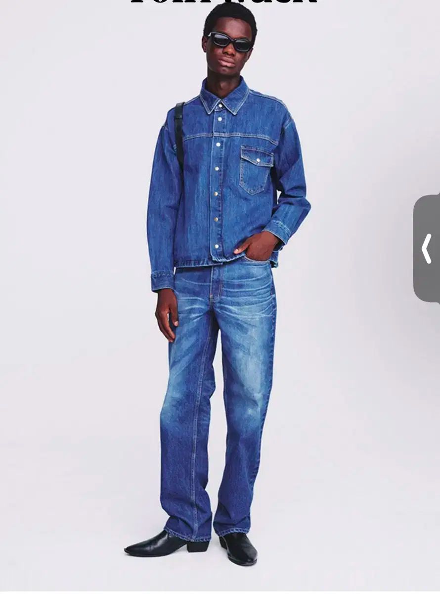 TONYWACK ／ ストレート カット デニム ジーンズ ミッド 青 32 サイズ