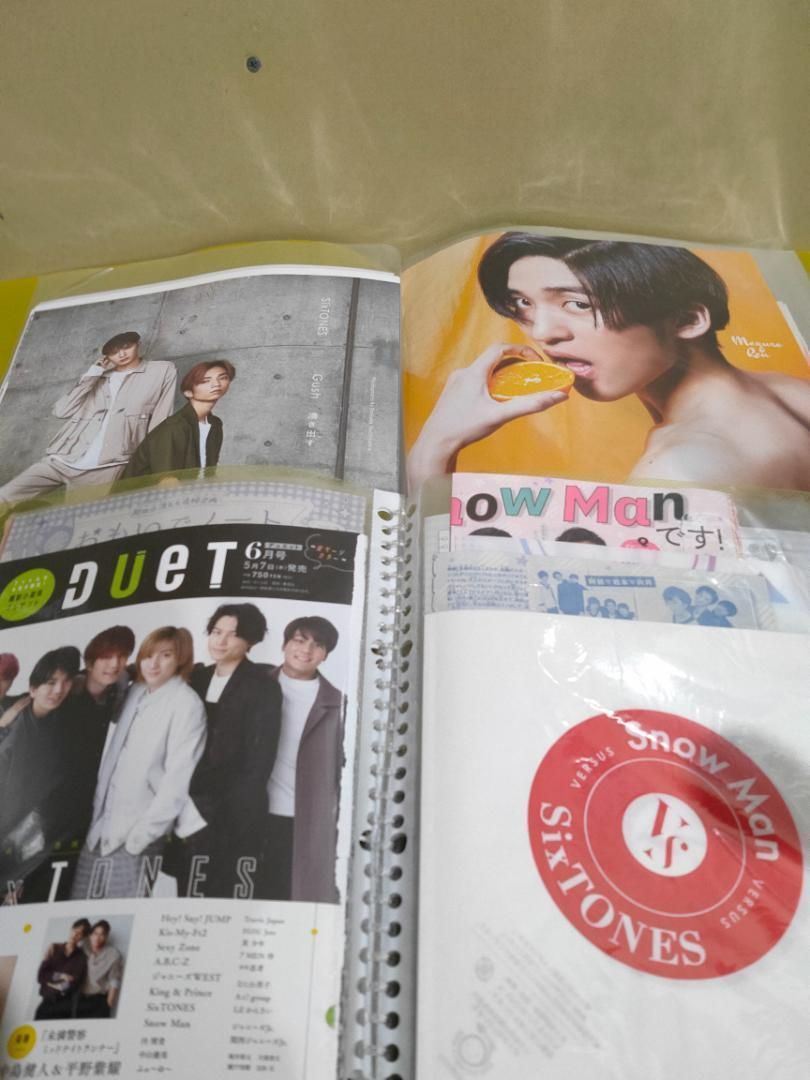 10kg以上 超大量 Snow Man × SixTONES 切り抜き ジャニーズ スノーマン snowman AR_KOOLFOOD_TN