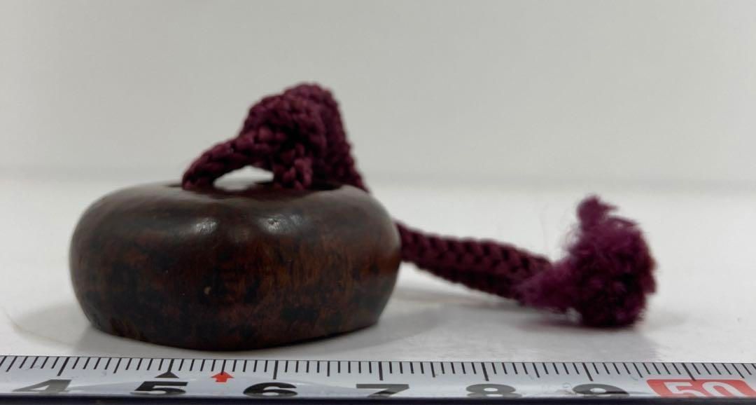 江戸時代　木彫栗根付　重さ15g　東ま5-1119① 江戸時代 木彫栗根付 重さ15g 東ま5-1119①