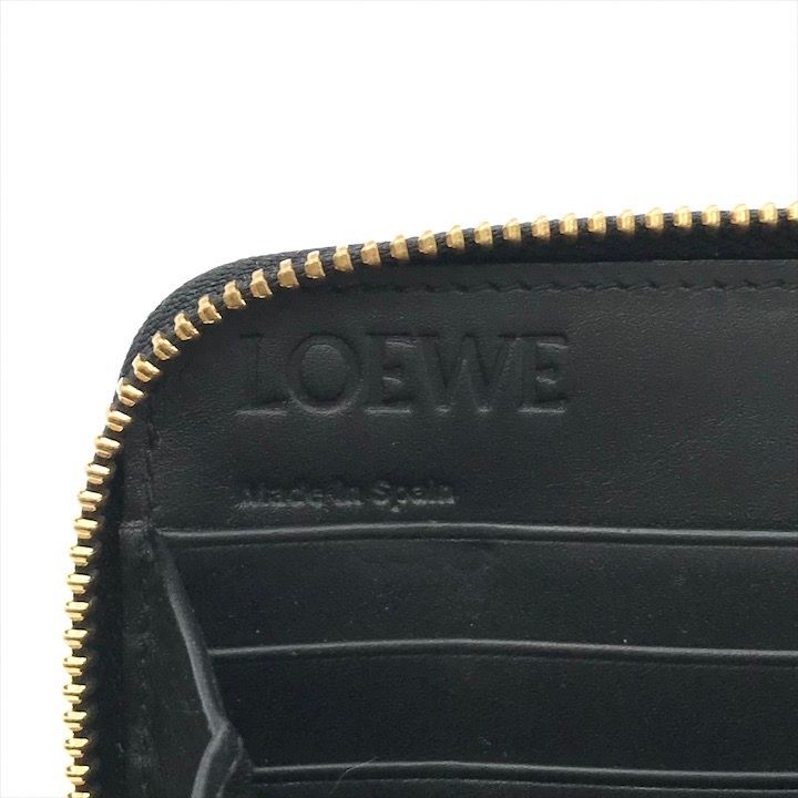 美品 LOEWE ロエベ パズル アナグラム レザー パイソン ラウンド
