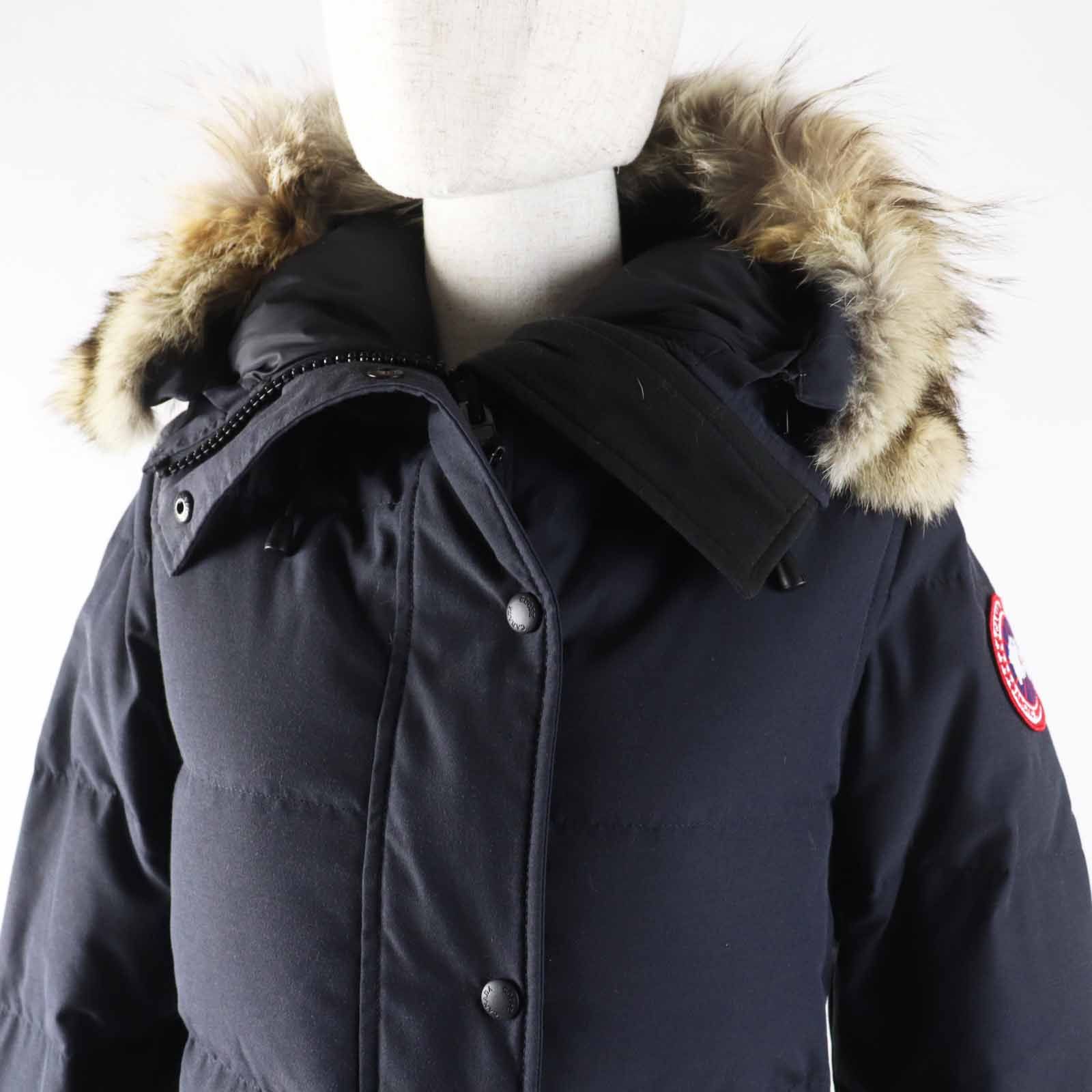   フード付きダウンジャケット M ネイビーレディース CANADA GOOSE フード付きダウンジャケット M ネイビーレディース