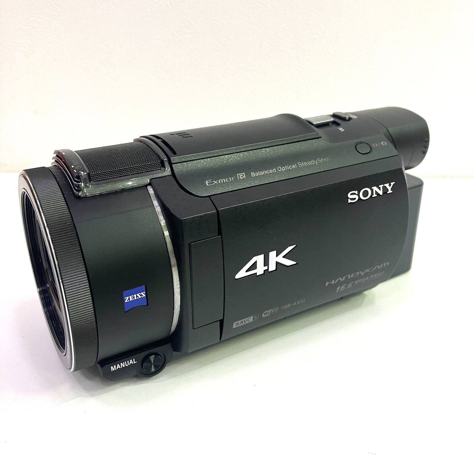 ソニー 4Kハンディカム FDR-AX55 ソフトケース付き Amazon.co.jp: SONY ビデオカメラ FDR-AX55 4K 64GB 光学20倍 ブラック