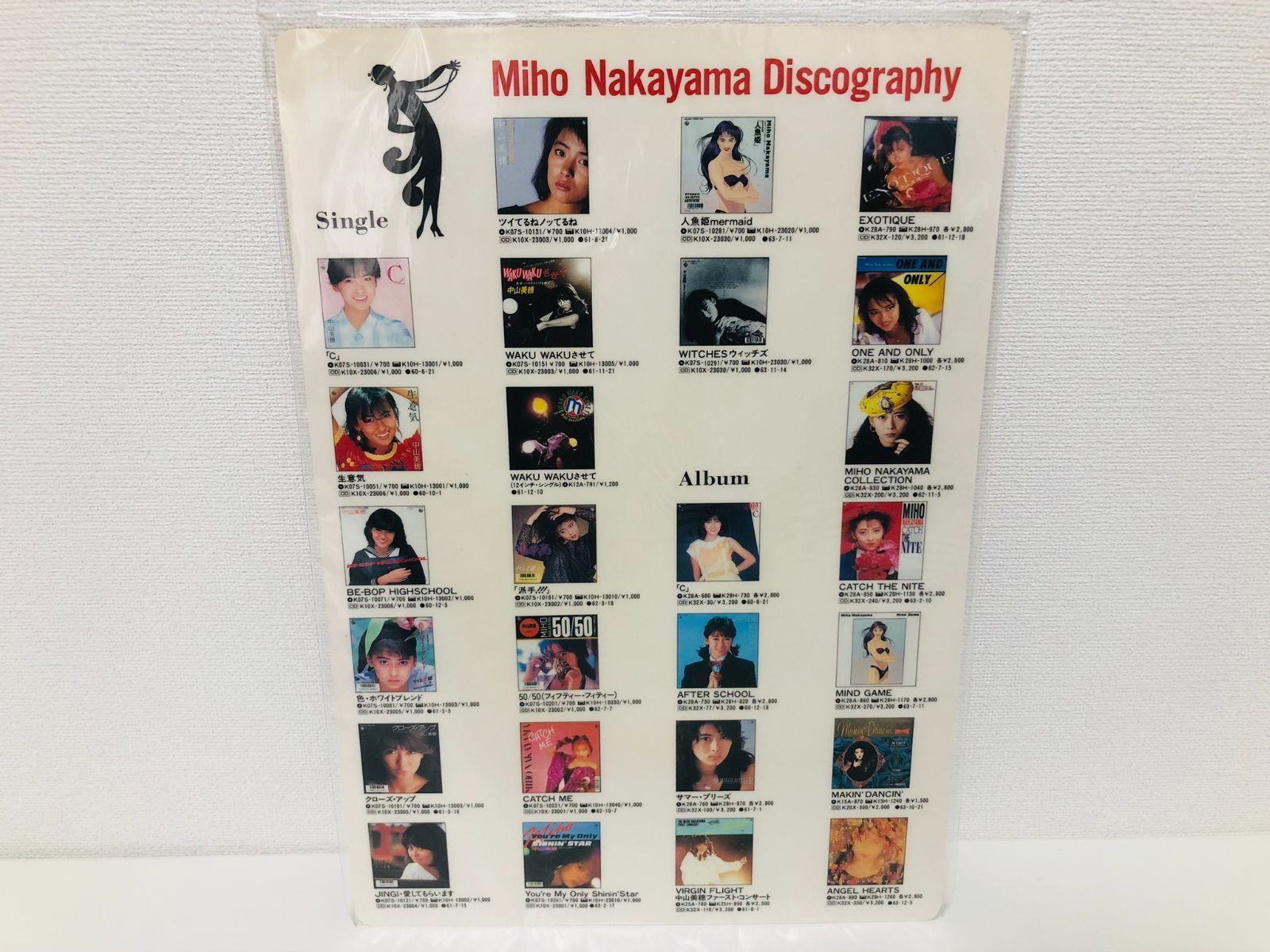 中山美穂 下敷き グッズ 5点 - メルカリ