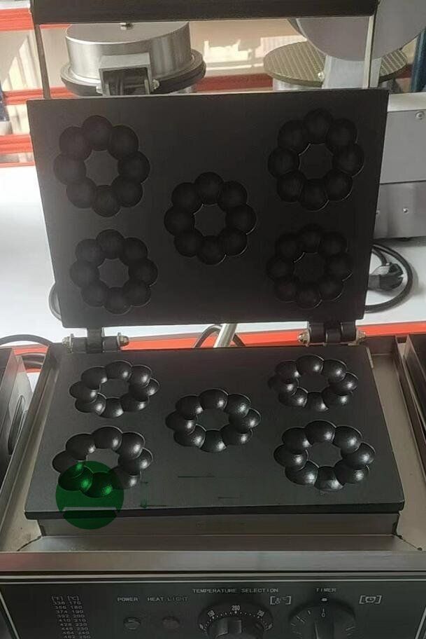 電気 梅型ワッフル器具 ベイクド ドーナッツベイカー 5個焼 単相１0０V|業務用|厨房機器|店舗用品