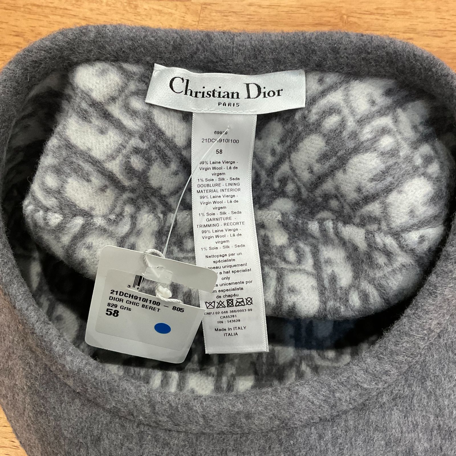 Christian Dior / キャスケット ブラック 58 Christian Dior