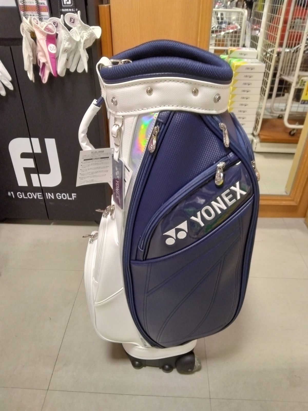 新品未使用】ヨネックス キャスター付きキャディバッグ CB-5853F