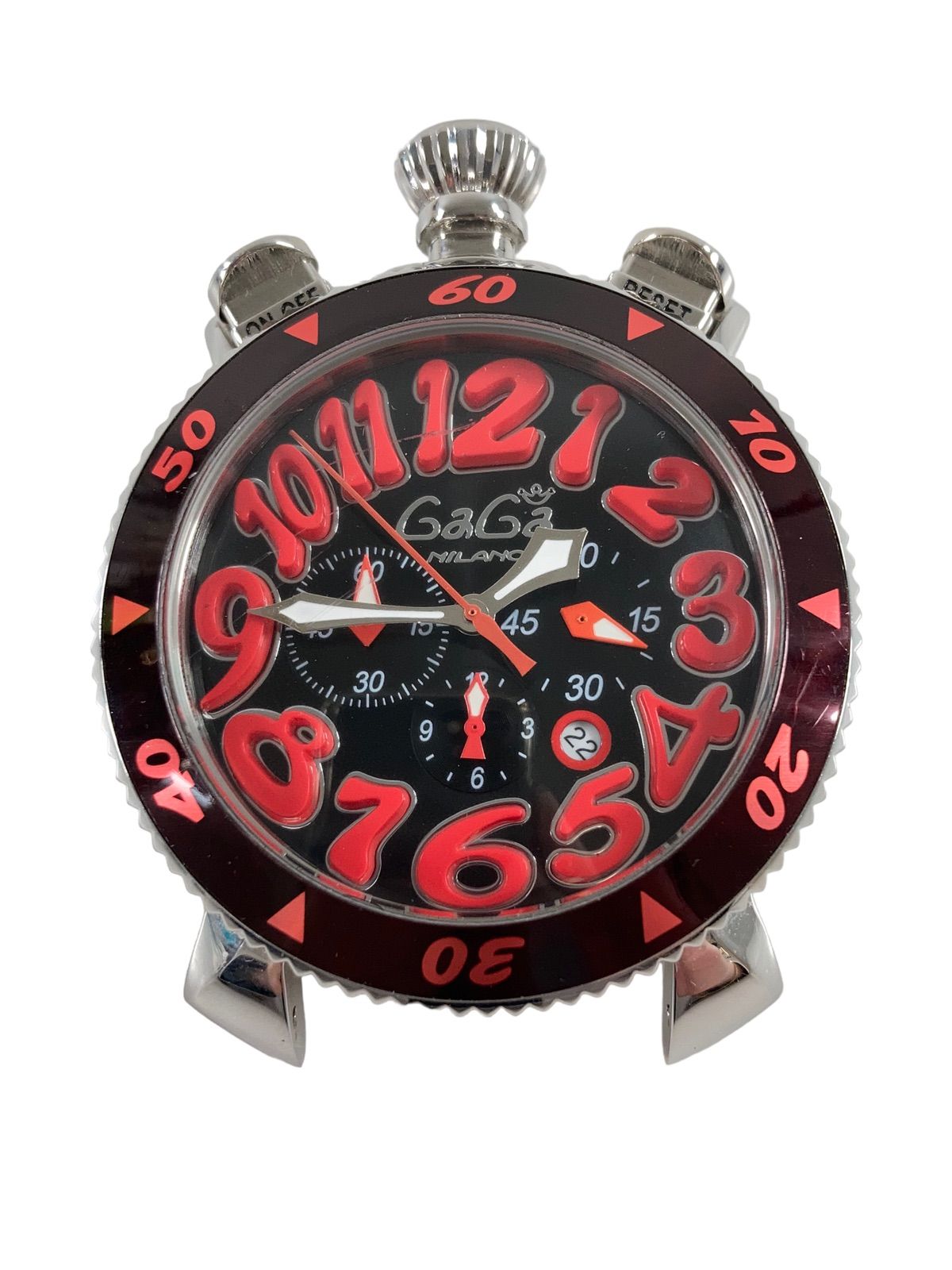 腕時計 GaGa MIRANO MM48 N.C1611 Yahoo!オークション - GaGa MILANO ガガミラノ MM48 N.c1611 マニュア