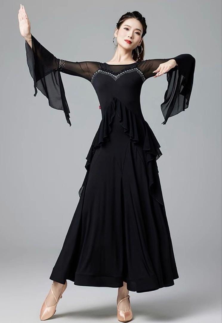 未使用 社交ダンス ワンピース レッスン プラクティス 練習着　パーティードレス 未使用 社交ダンス ワンピース レッスン プラクティス 練習着 社交