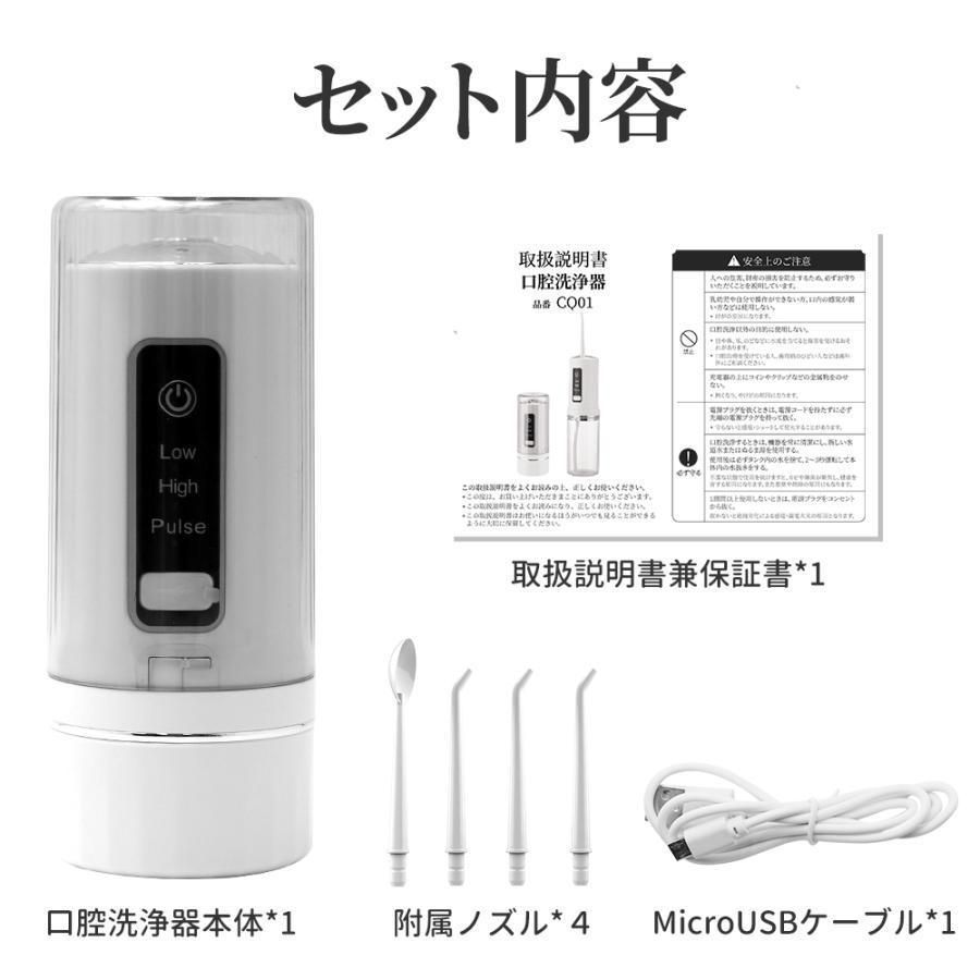 口腔洗浄器 ジェットウォッシャー ウォーターフロス 大容量 280ml