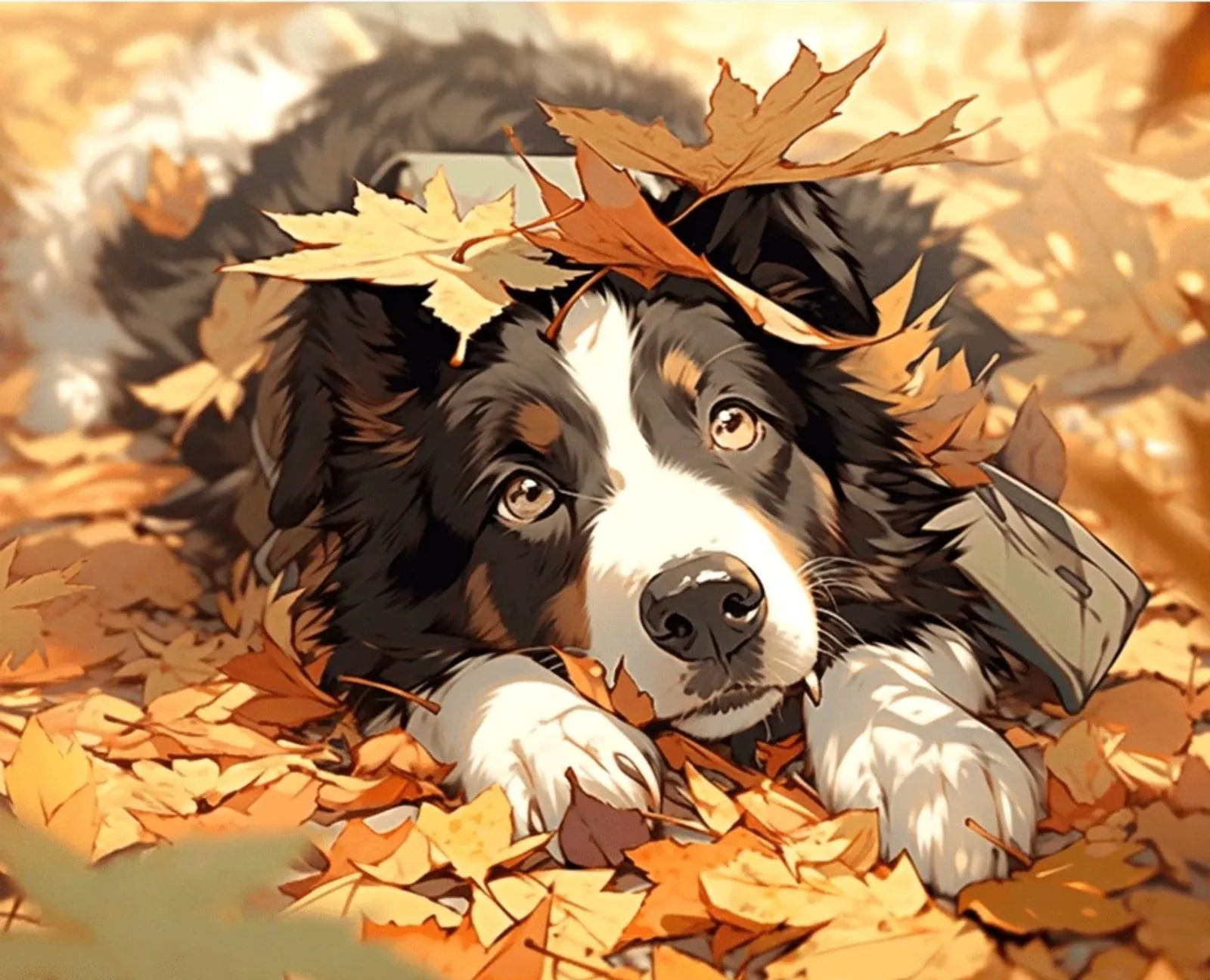 犬の絵 ボーダーコリー 色鉛筆画 原画 小さくっ 犬の絵 ボーダーコリー 色鉛筆画 原画 小さくっ