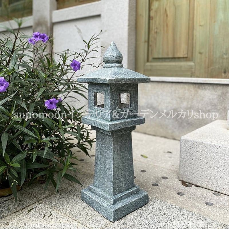 灯篭風 ガーデン オーナメント 和風 おしゃれ かわいい ガーデン オブジェ 屋外 イベント 装飾 庭 テラス