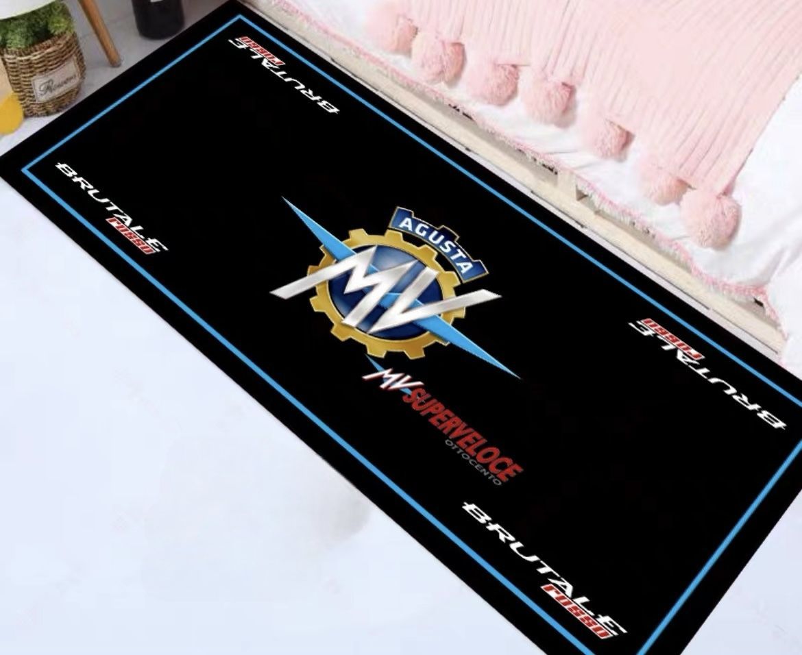 アウトレット新品 MV Agusta アグスタ 40 x 120 cm カーペット マット MotoGP RACE レーシング アクセサリー オートバイ グッズ