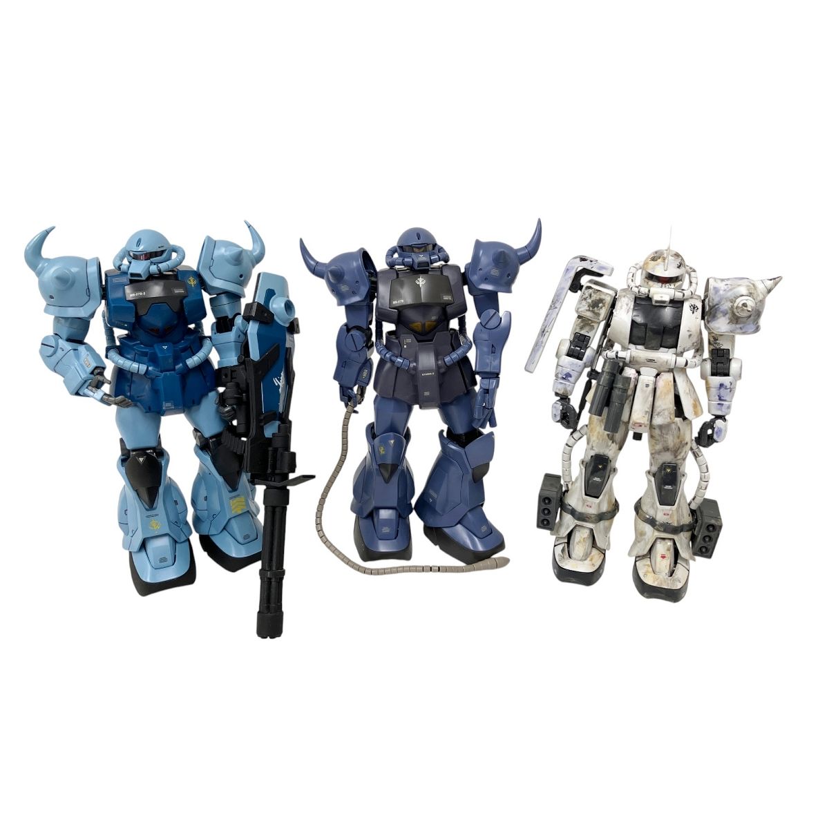 BANDAI MG グフ Ver1.0 MS-07B MS-07B-3 グフカスタム 他3点セット 機動戦士ガンダム フィギュア ジャンク O9878850