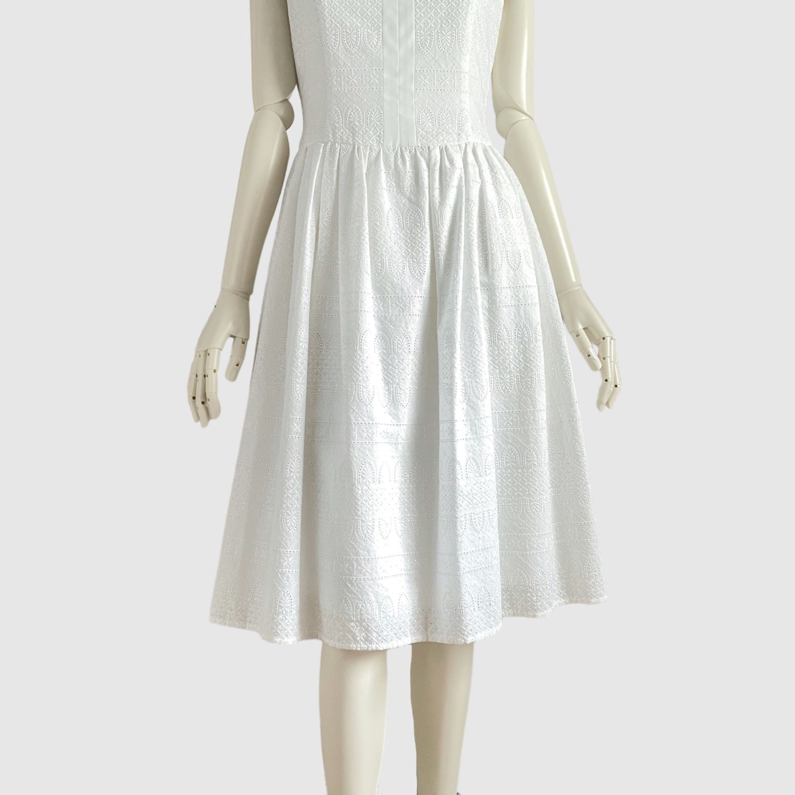 FOXEY フォクシー ワンピース ホワイト RHONE ローヌ ドレス - メルカリ 