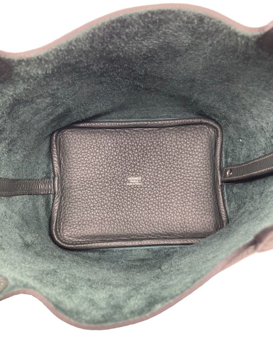 【新品同様】ピコタンロック pm エベンヌ ゴールド金具 W刻印 HERMES エルメス(HERMES) ピコタンロックPM(18) ヴェールフォンセ