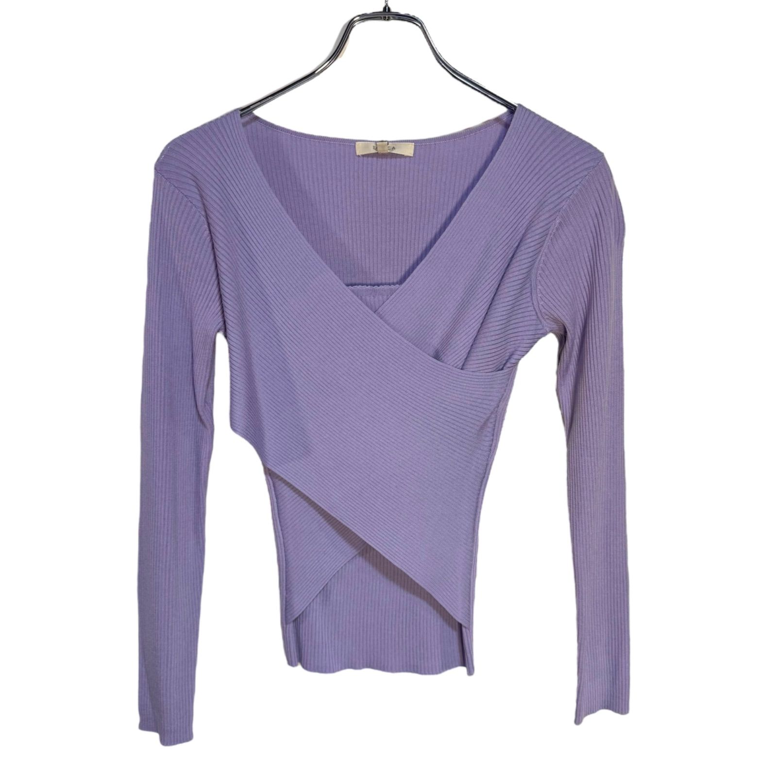 C338 【新品 タグ付】 EPOCA エポカ ニット セーター パープル