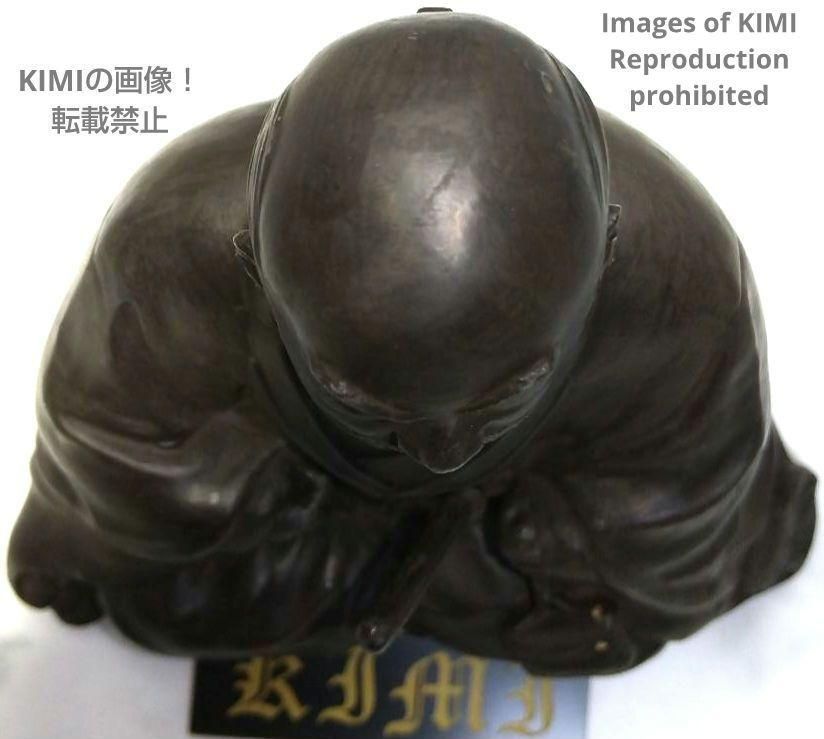 武田信玄 銅像 銅製 高さ12.3 幅14.4cm 東京帝国大学 許可 紀伊