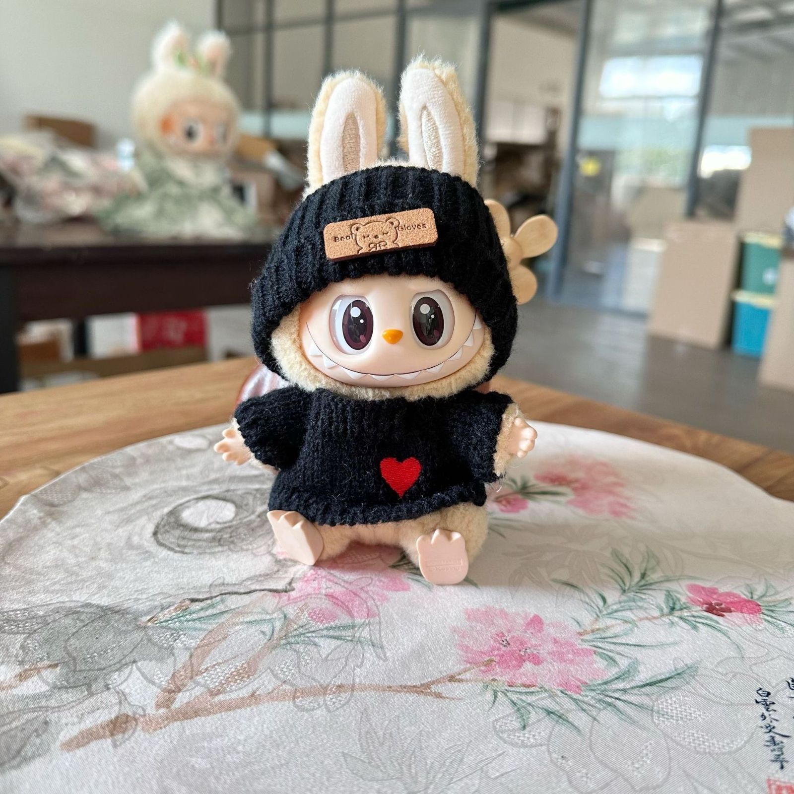ロンパース帽子2点セットlabubuラブブぬいぐるみ服17cm着せ替え着ぐるみ 新品 2点セット labubuラブブぬいぐるみ服 17cm 着せ替え