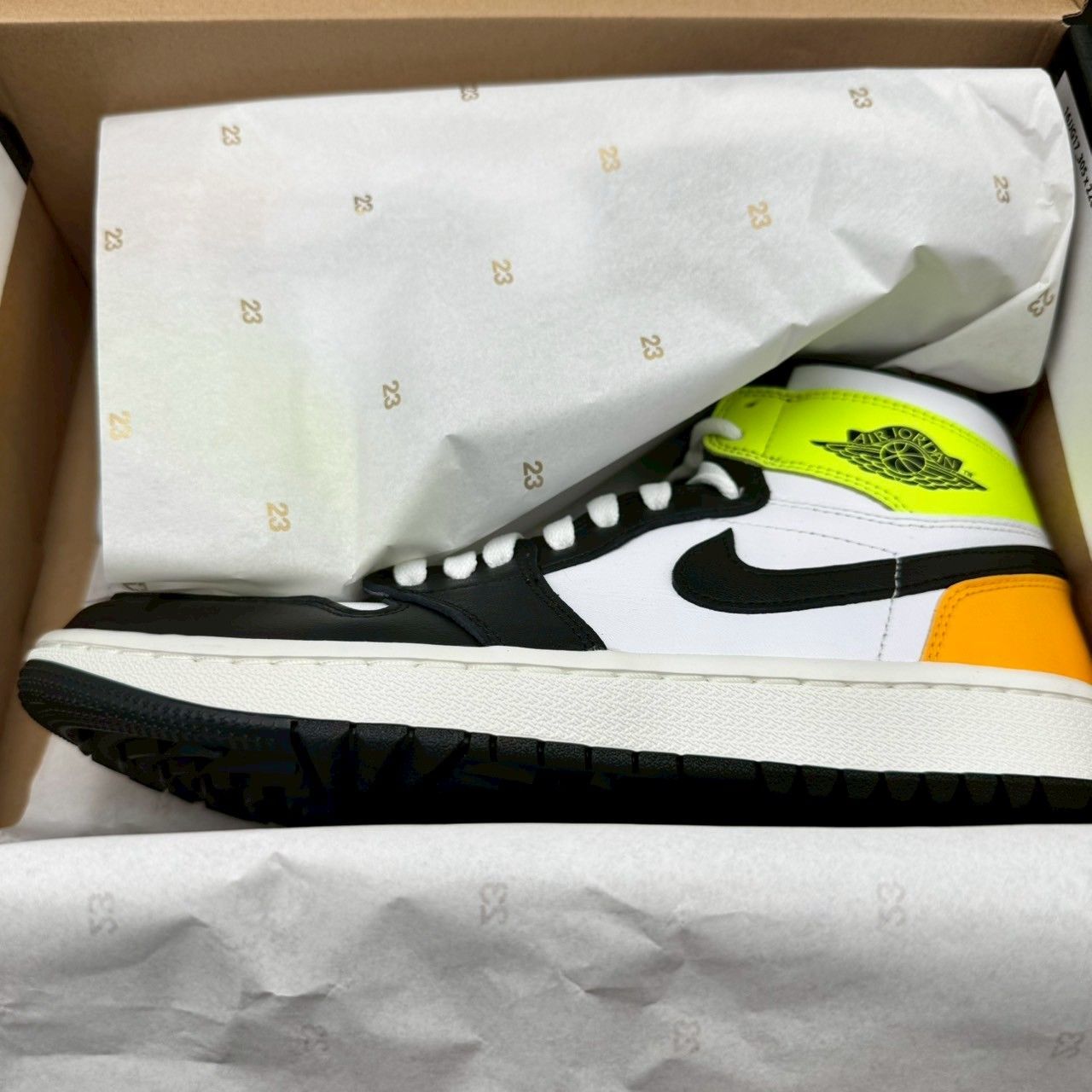 Amazon | Jordan 1 ハイゴルフ ブラック ホワイト サイズ 9