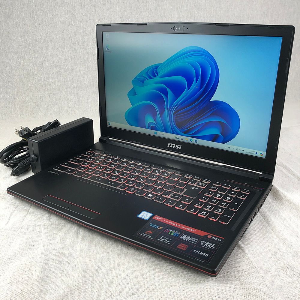 ◇ジャンク品◇ゲーミングPC ノートPC MSI GP63 Leopard 8RE【i7-8750H 