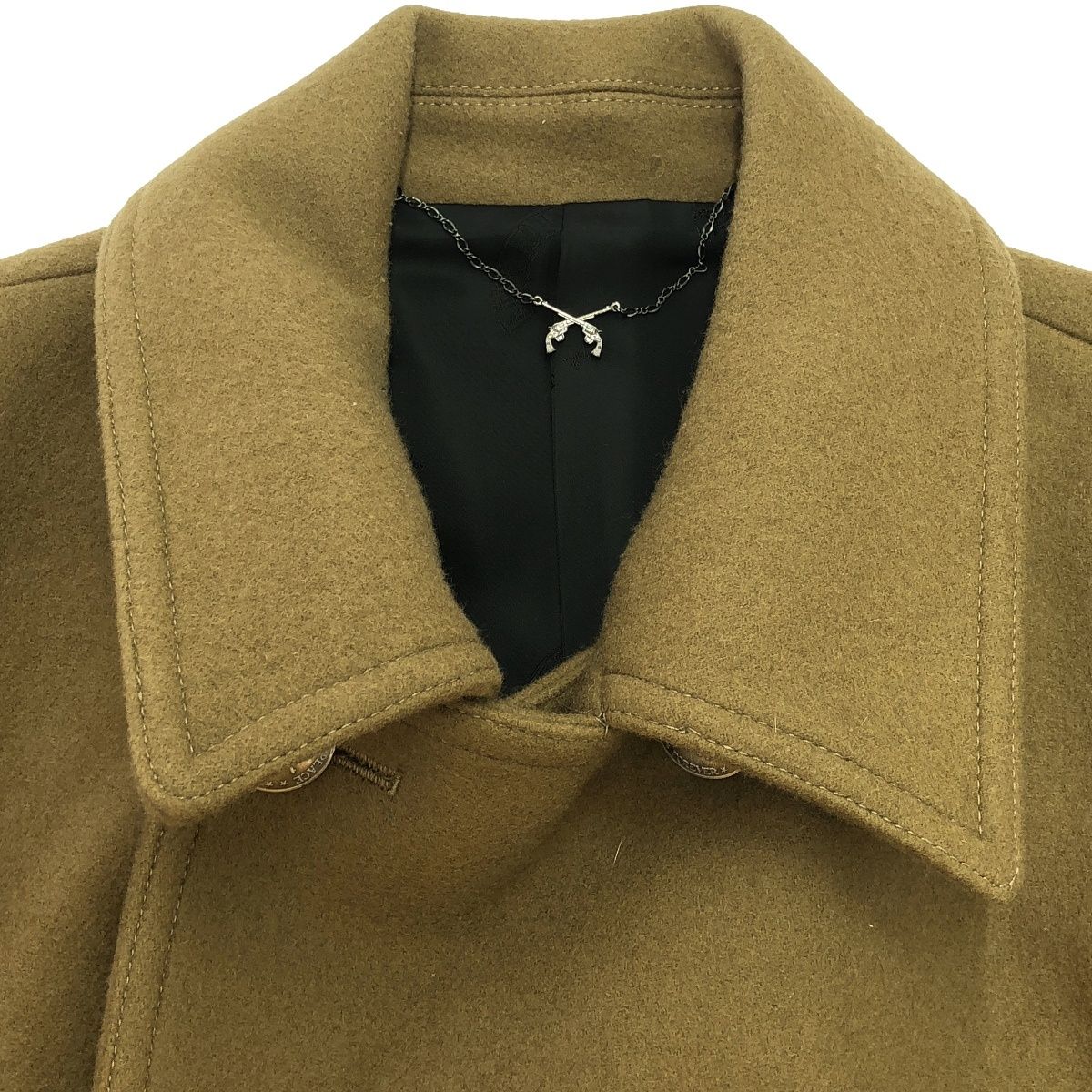 roar ロアー 12AW コンチョボタンウールメルトンPコート 12FRC-06R0 