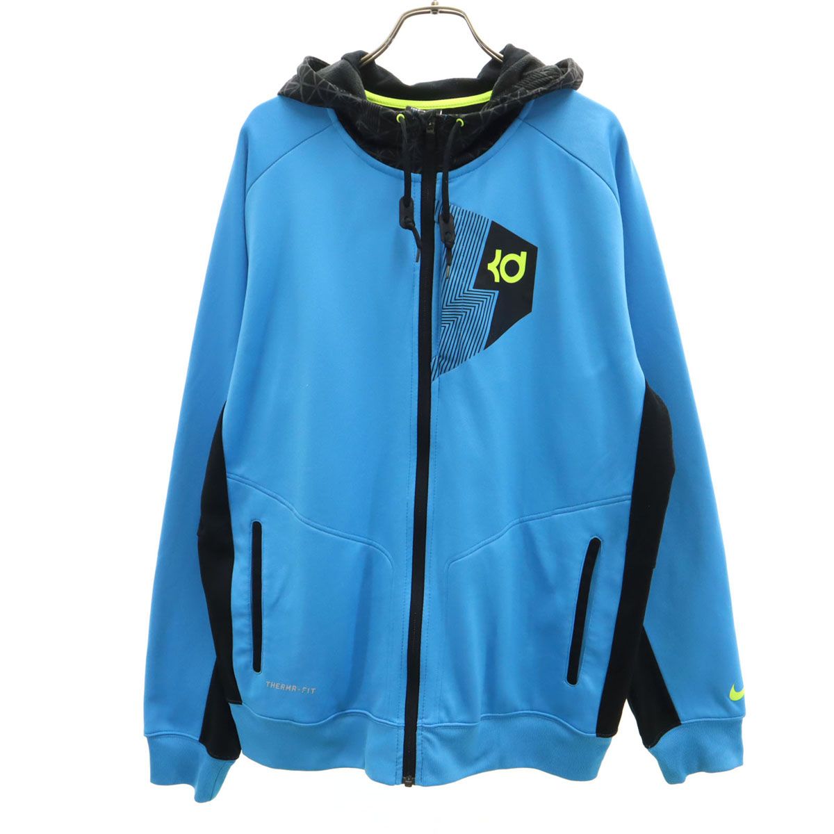 NIKE ナイキ トレーニング 長袖 ジップパーカー XL ブルー系 