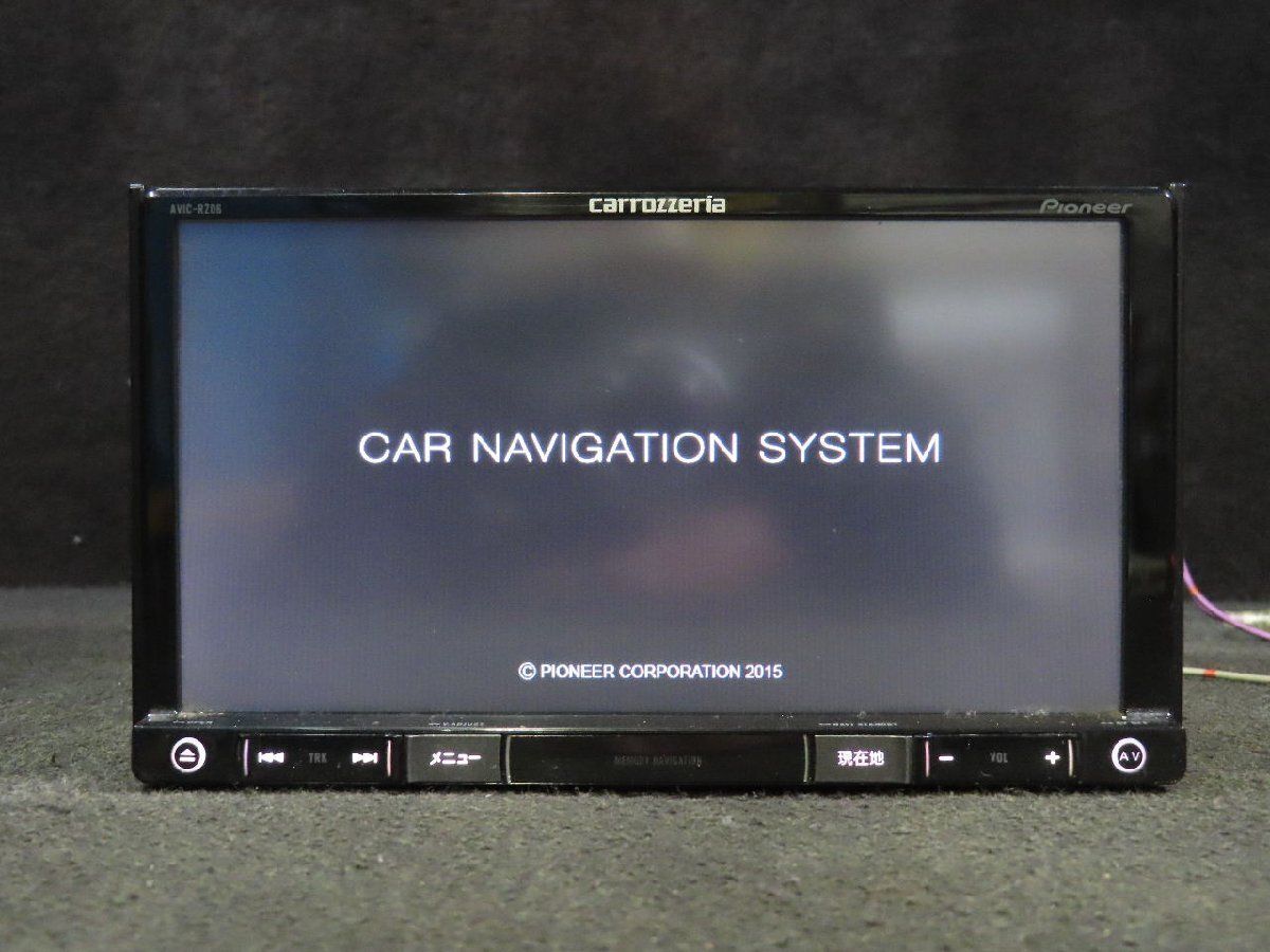カロッツェリア [AVIC-RZ06] 地図 2015年 メモリーナビ CD DVD Bluetooth フルセグ 取外 MH23S ワゴンR /No，12730