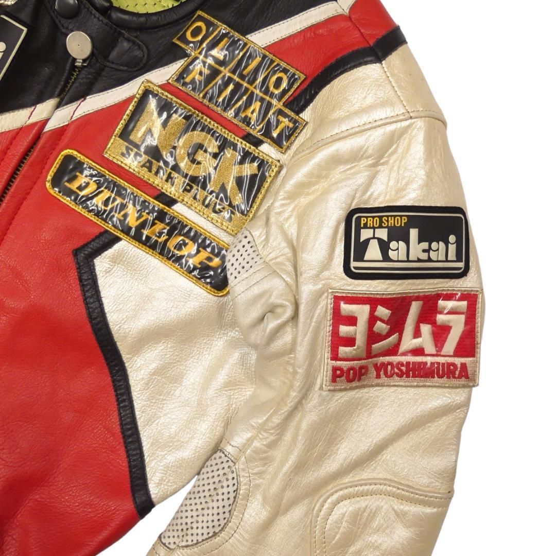 PROSHOP TAKAI タカイ レーシングスーツ レザー 革ツナギ Lサイズ TAKAI タカイ レーシングスーツ レザー ツナギ メッシュ HH9642