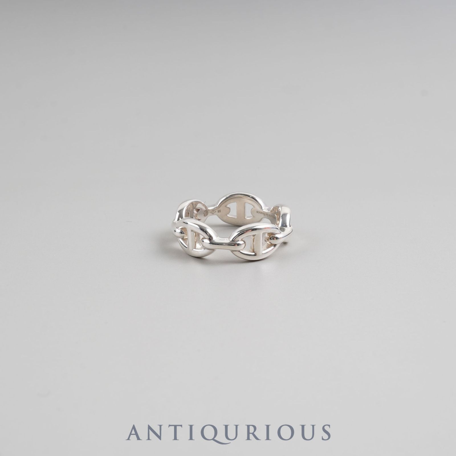 早い者勝ち HERMES シェーヌダンクル アンシェネ リング　58 18号 エルメス リング シェーヌダンクル アンシェネ SV925 58 18号 箱