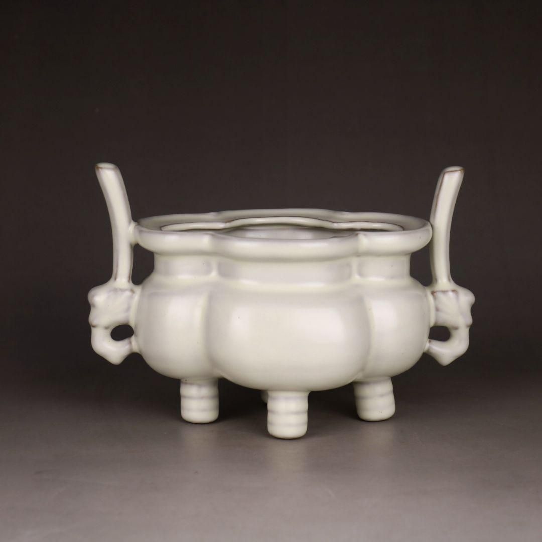 鶴の蓮華炉 香炉 香道具 工芸品 確かめれ 美術品 置物