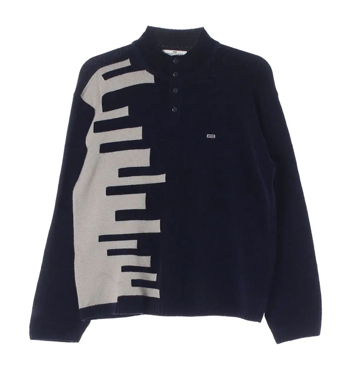 BALENCIAGA ロゴニットセーター M ブラック 中古・古着通販