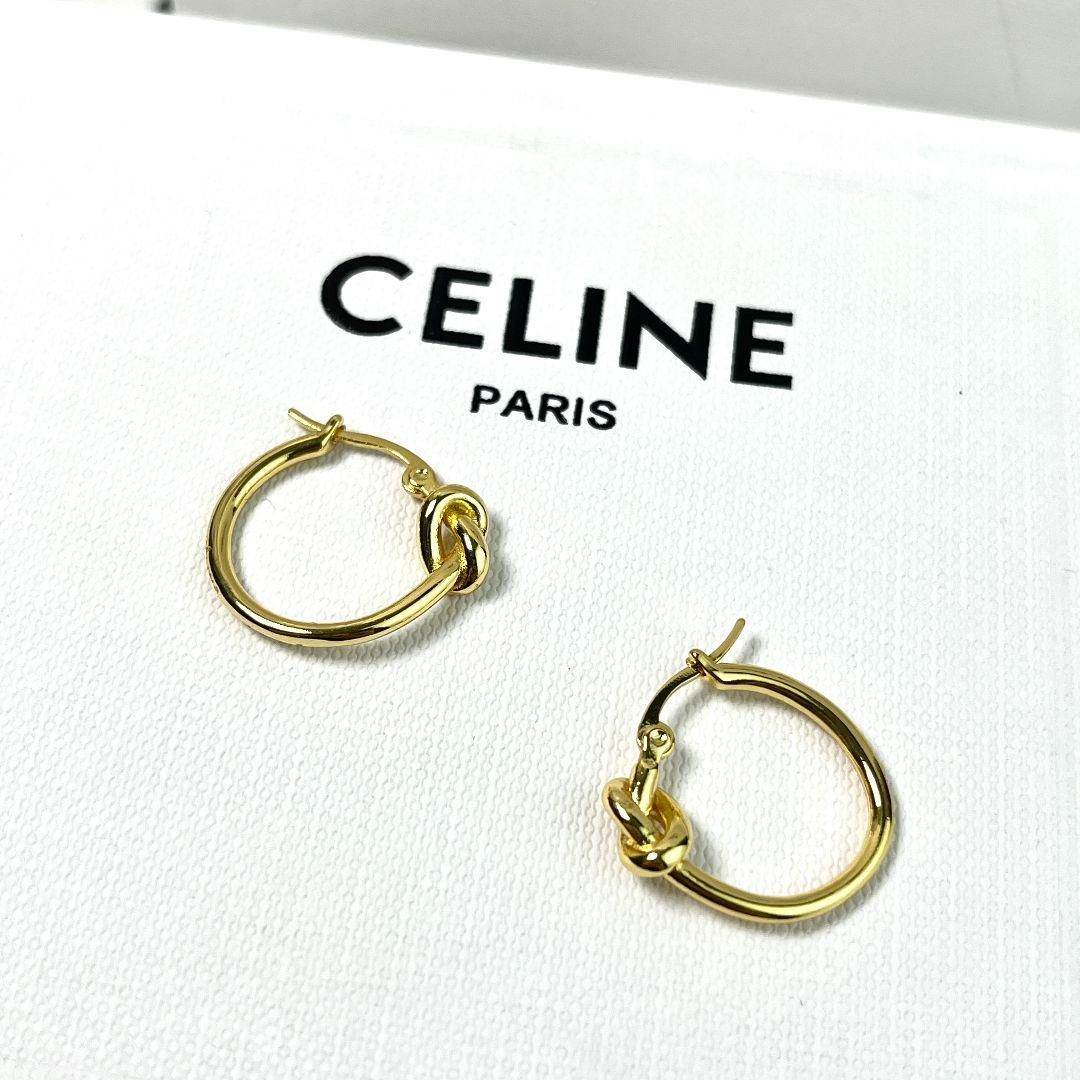 セリーヌ　CELINE　ノットフープピアス