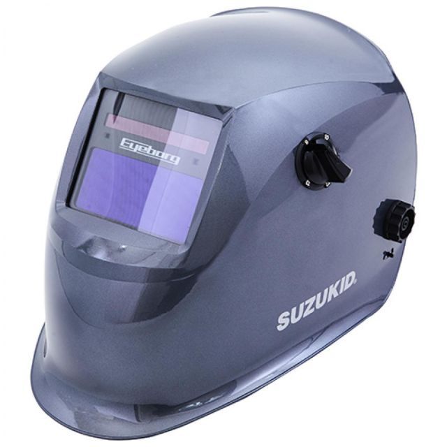 スズキッド SUZUKID 液晶式自動遮光溶接面 アイボーグαII‐ブルーF EB-200A2B 液正面 溶接 手棒溶接 電気溶接
