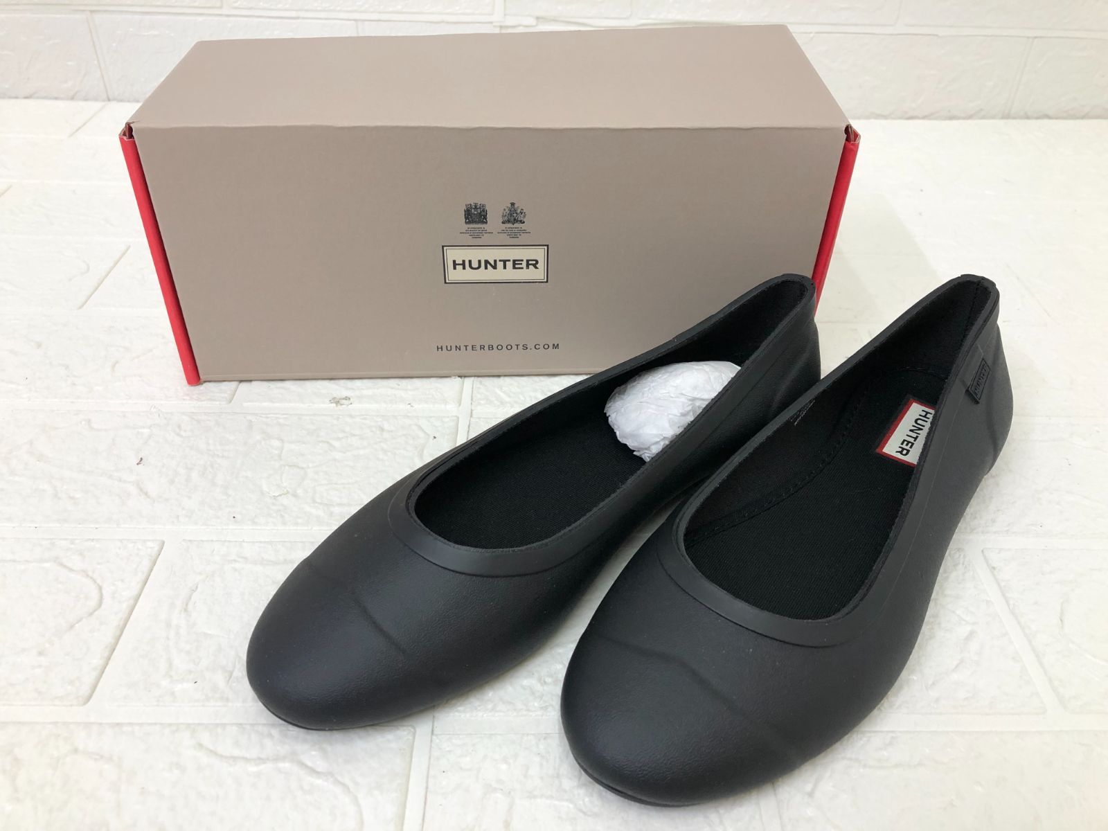 HUNTER  ハンター オリジナル ツアー バレリーナ ブラック  UK5（24.0㎝相当）