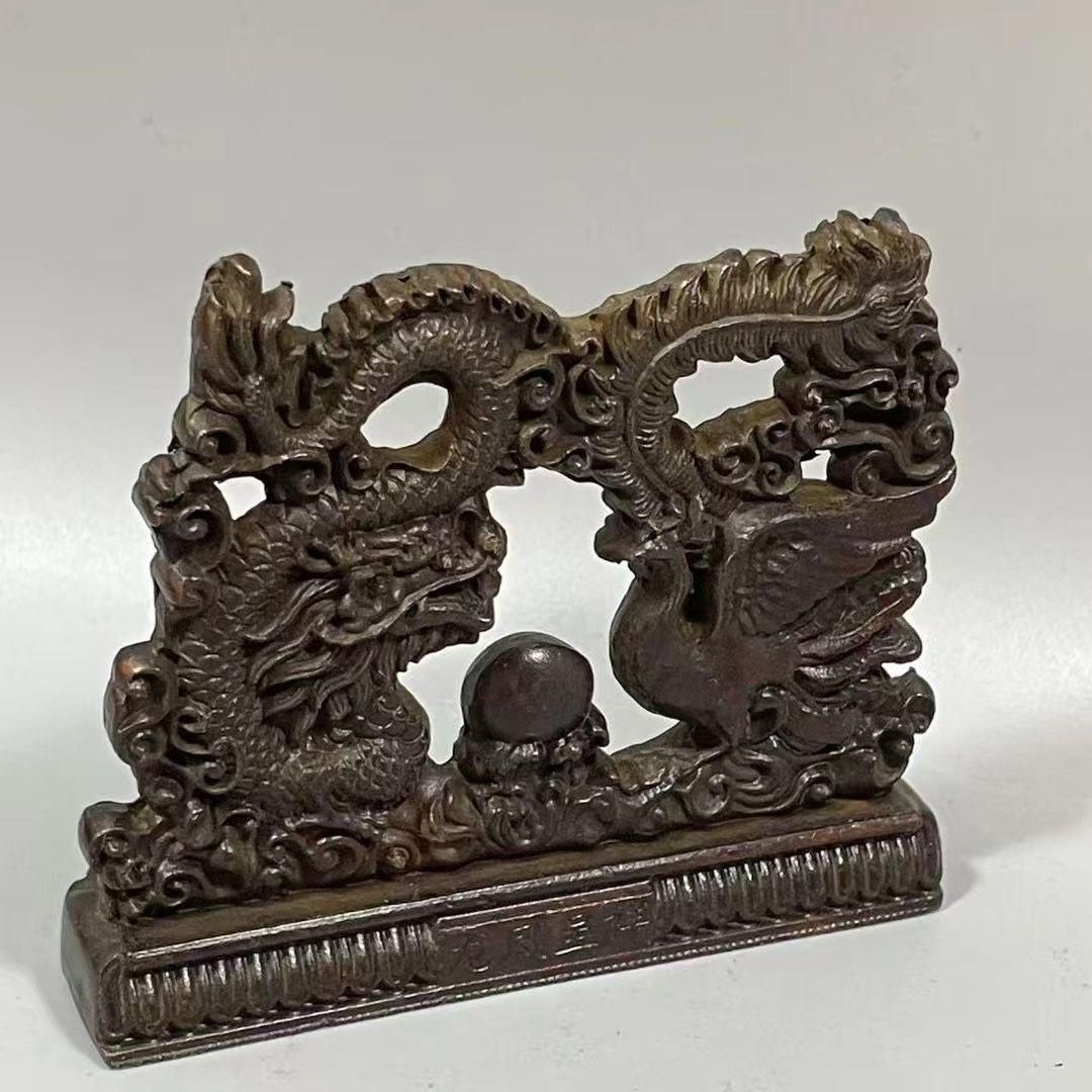 銅 細工 龍鳳呈祥 工芸品 結婚 応接間 インテリアギフト 玄関
