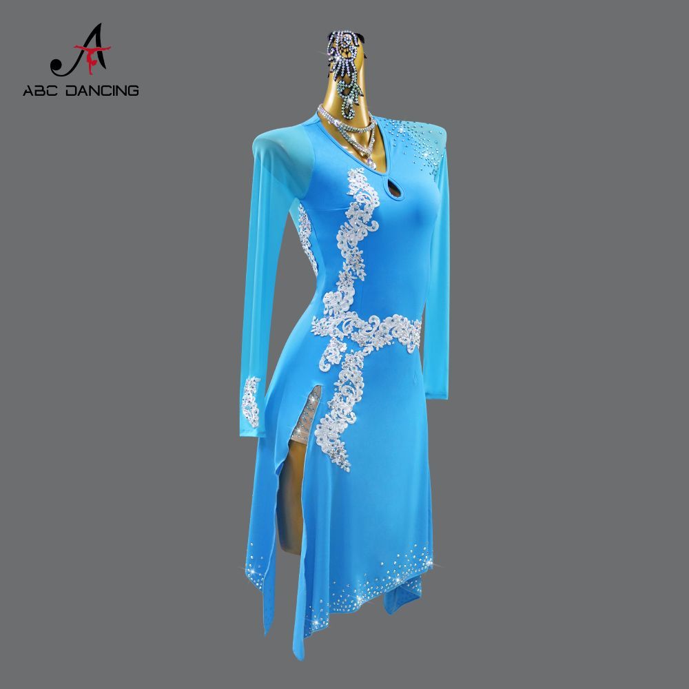 感 社交ダンス ドレス レディース 競技用 ステージ 舞台衣装 発表会 ダンスウェア ラテン サンバ ルンバ チャチャ ワルツ タンゴ モダンダンス パーティー 演出服 フラメンコ ベリーダンス フォーマルドレス P-57