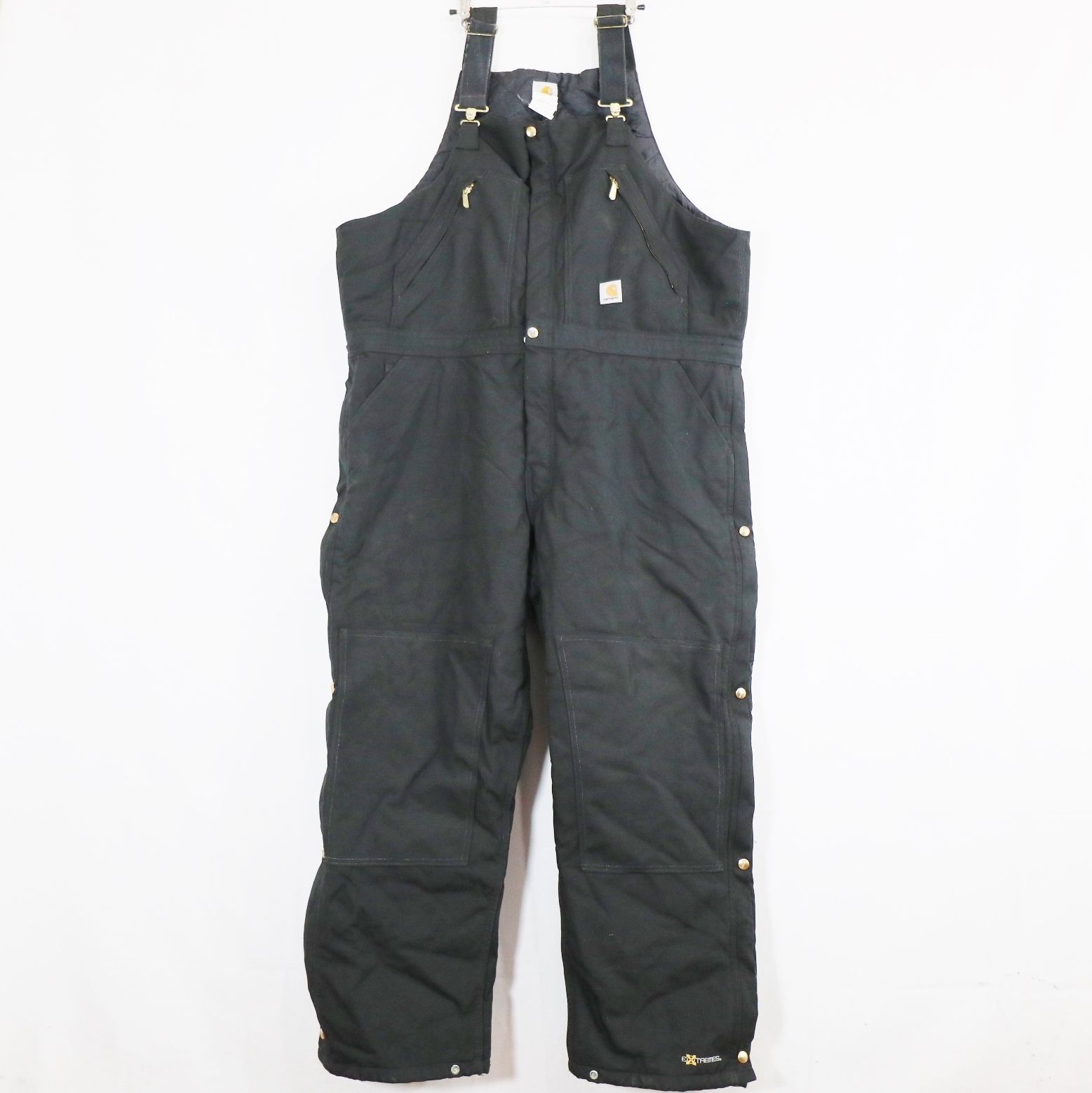 00s Carhartt カーハート 裏地付きオーバーオール ブラック ( メンズ