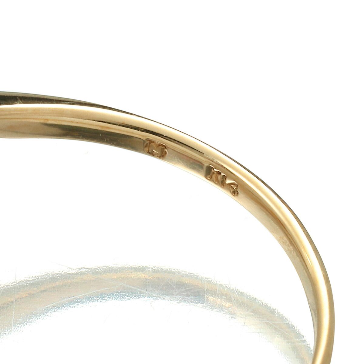 ミキモト 1粒パールリング 指輪 アコヤ真珠 8.23mm K14 13号 MIKIMOTO 