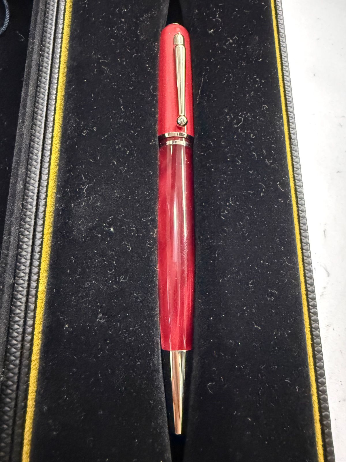 ダンヒル Dunhill ミニサイドカー ボールペン マーブルレッド レジン